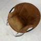 Vintage Balloon Chair suede armchair Lusch & Co Space Age chrome