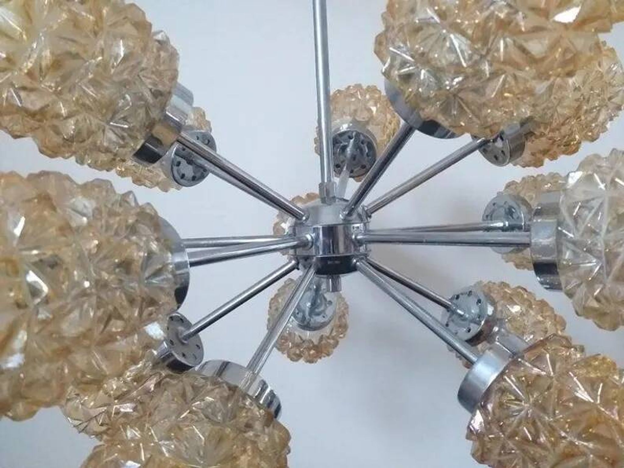 Midcentury Atomic Sputnik Chandelier, Germany, 1970s