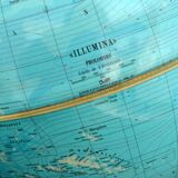 Terrestrial globe, illumina italy 1960s XL format