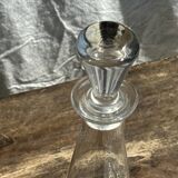 Conical glass carafe with stopper H32.5