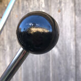 Chromed metal coat rack