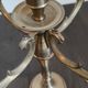 Brass candelabrum with 5 lights, scroll arms – Louis XV style – vintage decor