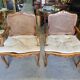 Paire de fauteuils cannes de style Louis XV