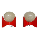 Pair of Space Age table lamps Rocket by Pokrok Zilina, 1970s