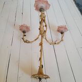 Lustre fleurs roses