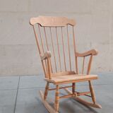 Wooden rocking chair 60's