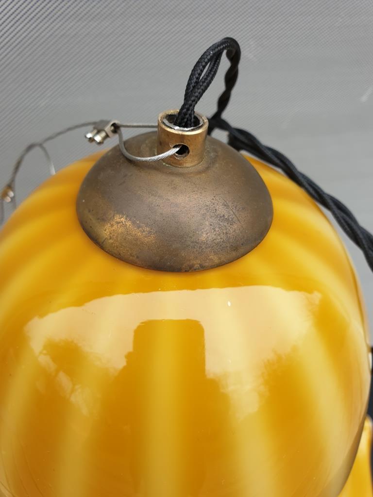 Scandinavian suspension glass yellow digitalis grandiflora