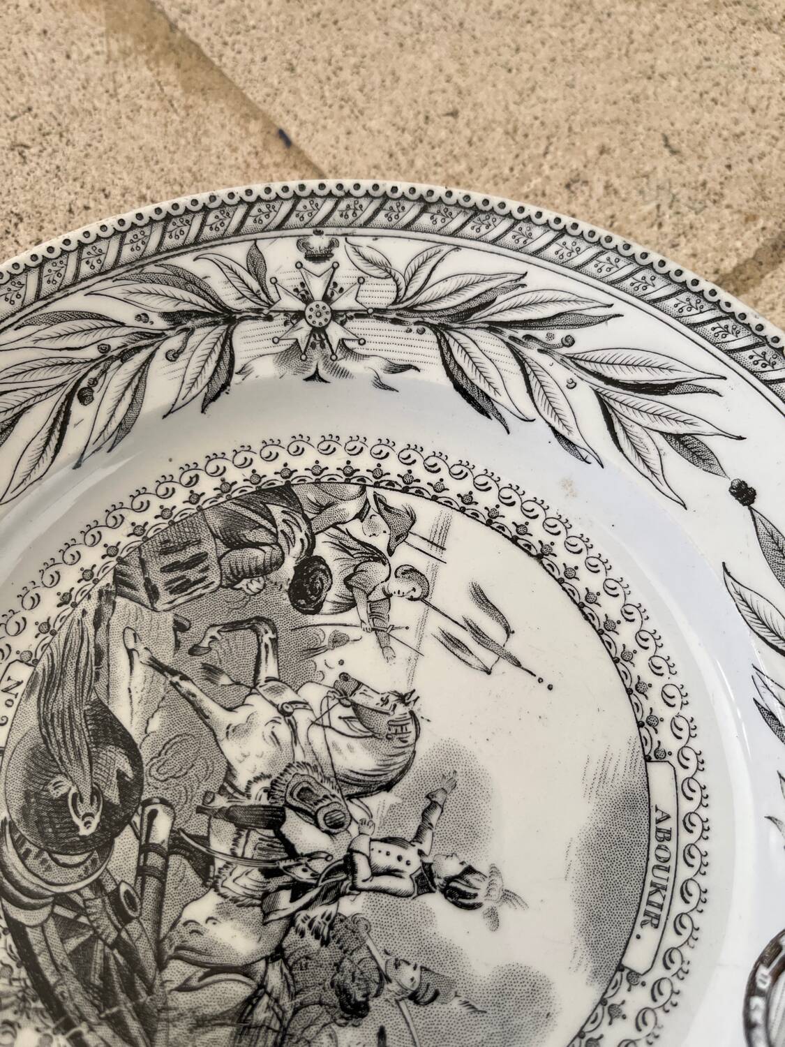 Creil & Montereau plate, 19th century