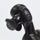 Charming figurine sculpture of a poodle dog by Leopold Anzengruber, Austria, 1950s.