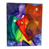 Portrait moderne de femme signé