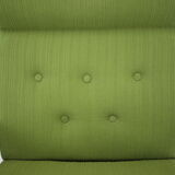 1970s pair of beech armchairs, czechoslovakia
