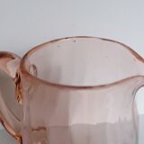 Pitcher pink glass