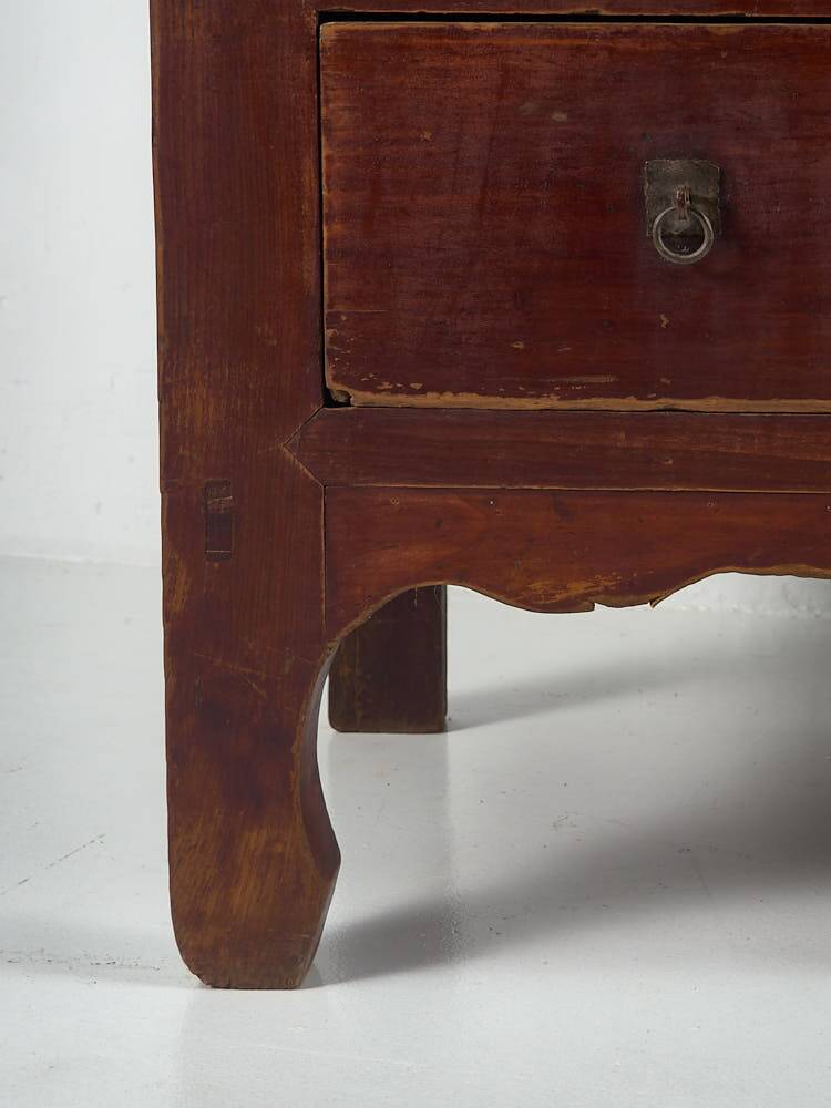 Vermillion red cabinet, China, circa 1900