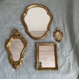 Small molded gilded mirror