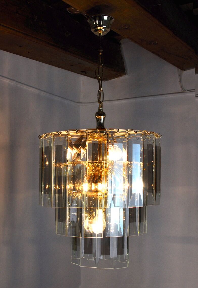 Veca chandelier, 3 levels, Italy, 1970