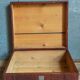 Painted wooden chest
