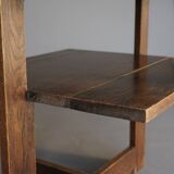 Dutch Modernist Hague School Oak Side Table. 1930s