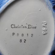 Rare large vintage 1980s ceramic scallop shell trinket tray by Christian Dior