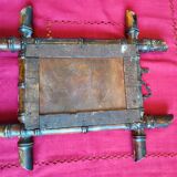 Old banbou mirror, with chain