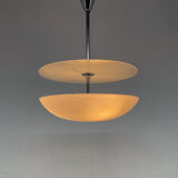 Functionalist/Bauhaus Chrome &Glass Chandelier
