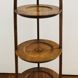 Wooden service with three trays