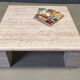 Travertine coffee table 1970s, Italy