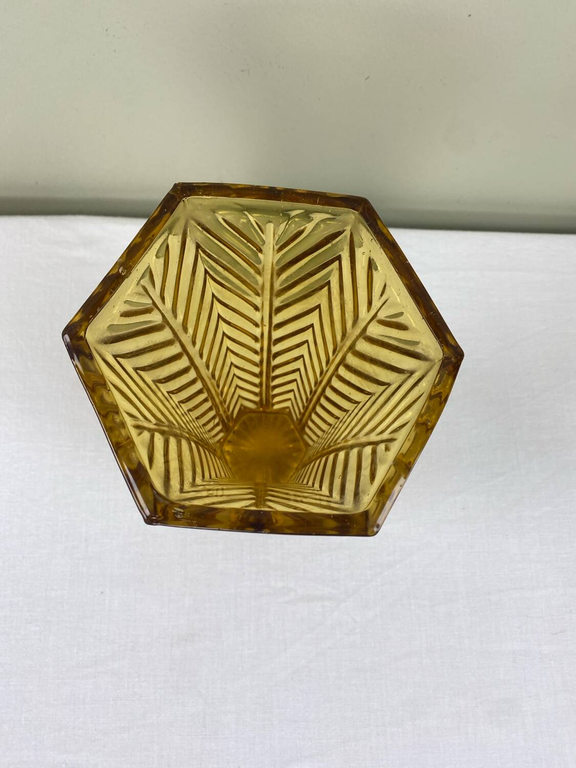 Vase art déco ambré