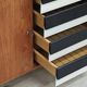 U-458 Sideboard Cabinet by Jiri Jiroutek for Interier Praha black and white 1960
