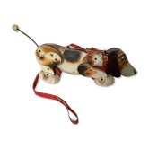 Fisher price wooden shooting dog 1961