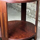 Art Deco side table / pedestal table in Rio rosewood