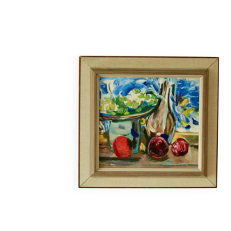 Original Swedish oil on panel – still life by Martin Sjöblom