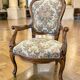 Vintage baroque armchair/seat/chair with floral pattern