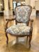 Vintage baroque armchair/seat/chair with floral pattern