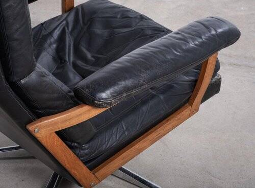 Swivel Armchair attributed to André Vandenbeuck for Strässle, 1960s