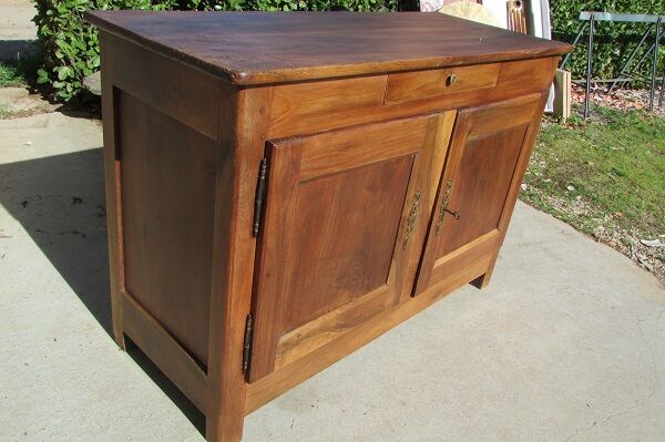 Buffet ancien en noyer, 2 portes un tiroir | Selency