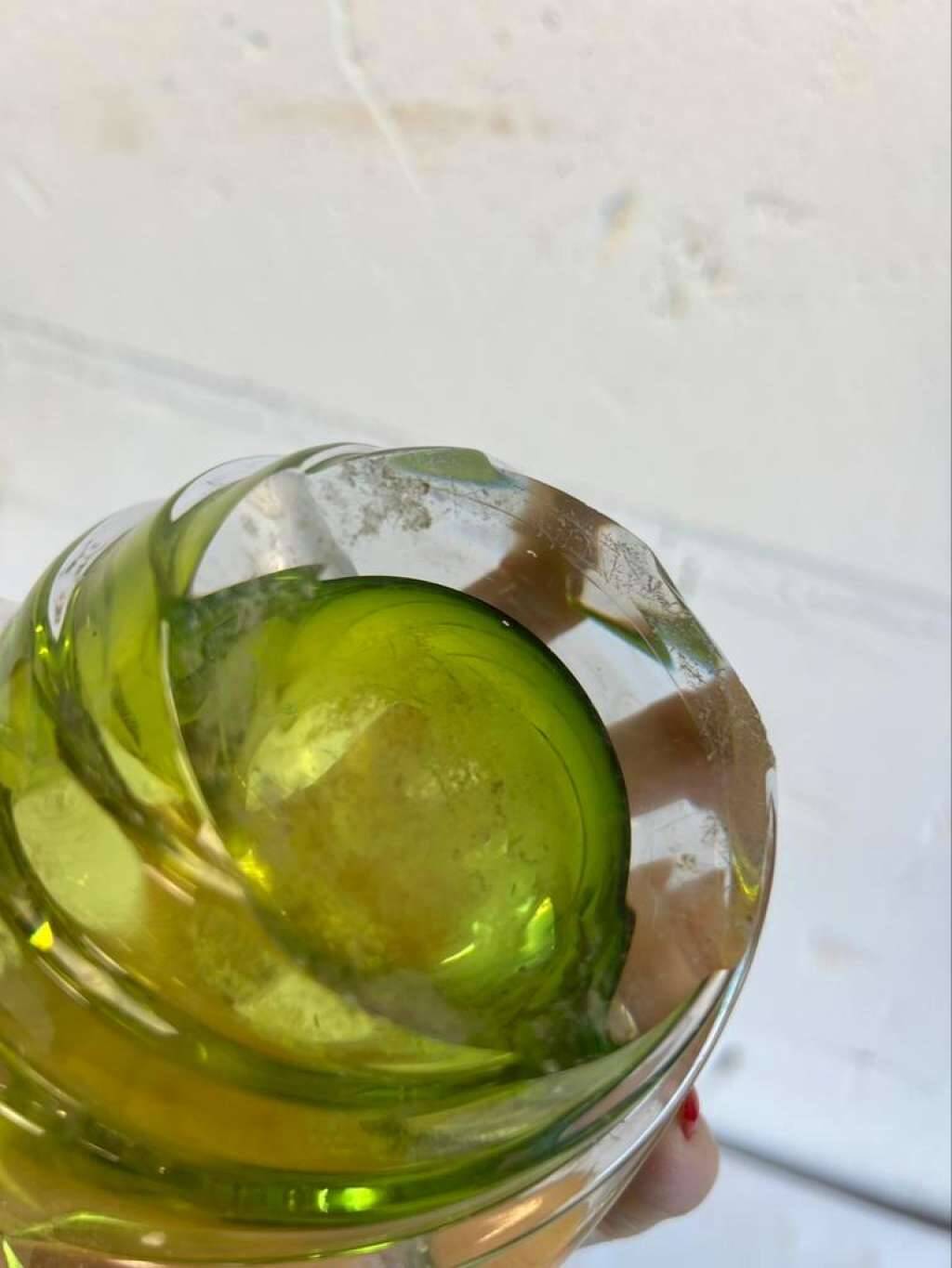 Vintage glass ashtray valt saint lambert