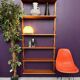 Modular shelving unit “Royal System” by Poul Cadovius, dating from the 1950s.