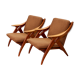 Set of 2 lounge chairs 'De Knoop' in teak by De Ster, 1960s