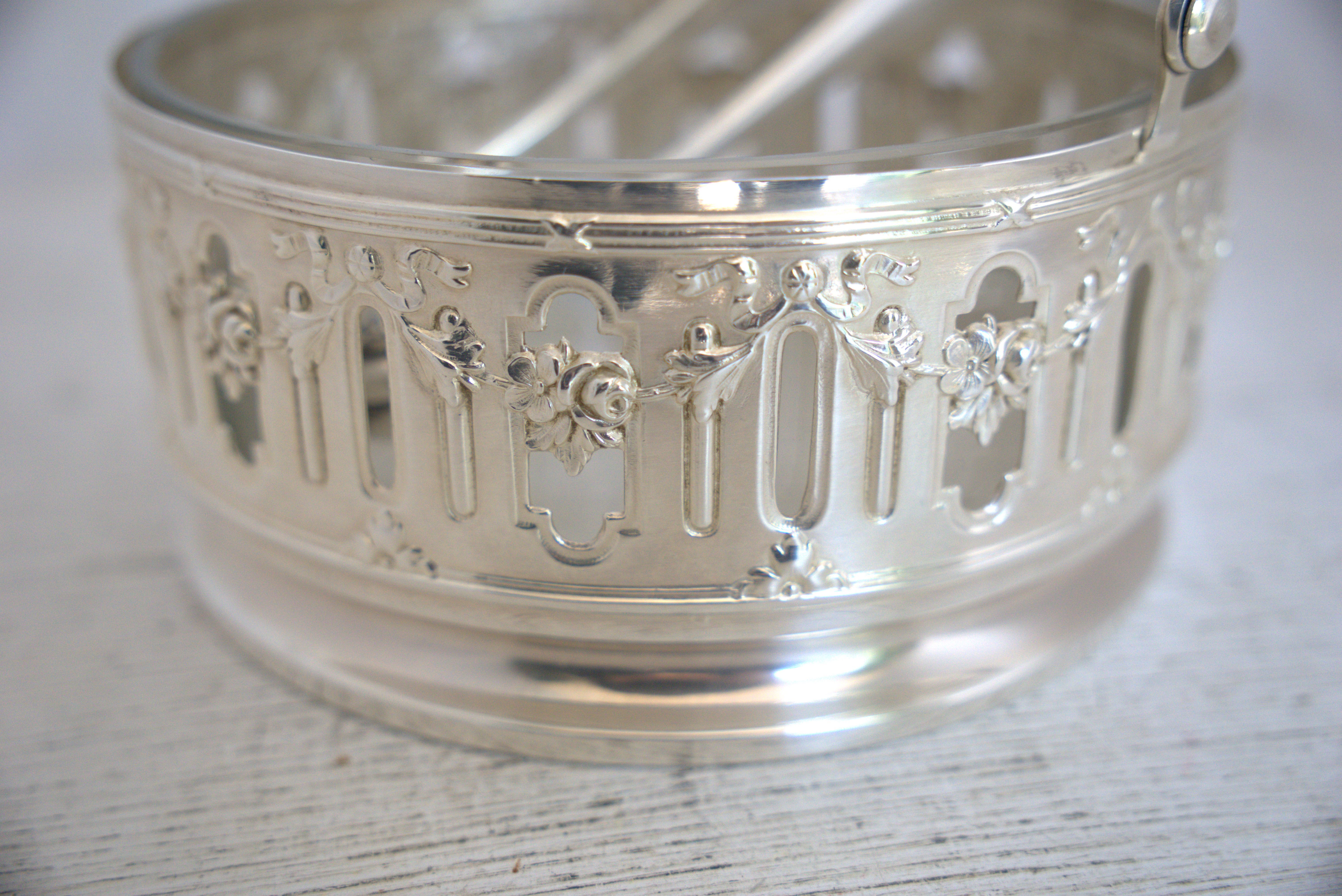 Silver metal candy box and pliers