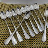 Set of 10 ERCUIS silver-plated sorbet spoons, VIEUX PARIS model