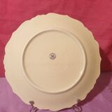 6 dinner plates pretty golden floral decoration Limoges Lucien Michelaud