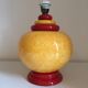 Kostka ceramic lamp foot, France, 1980s