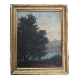 Old framed oil on panel “landscape”