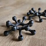 2 Vintage Spider Candle Holders by Jens Quistgaard, Denmark