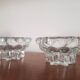 Lot de 2 bougeoirs en verre