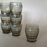 Seven brandy glasses