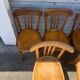 Lot de 8 chaises bistrot bois