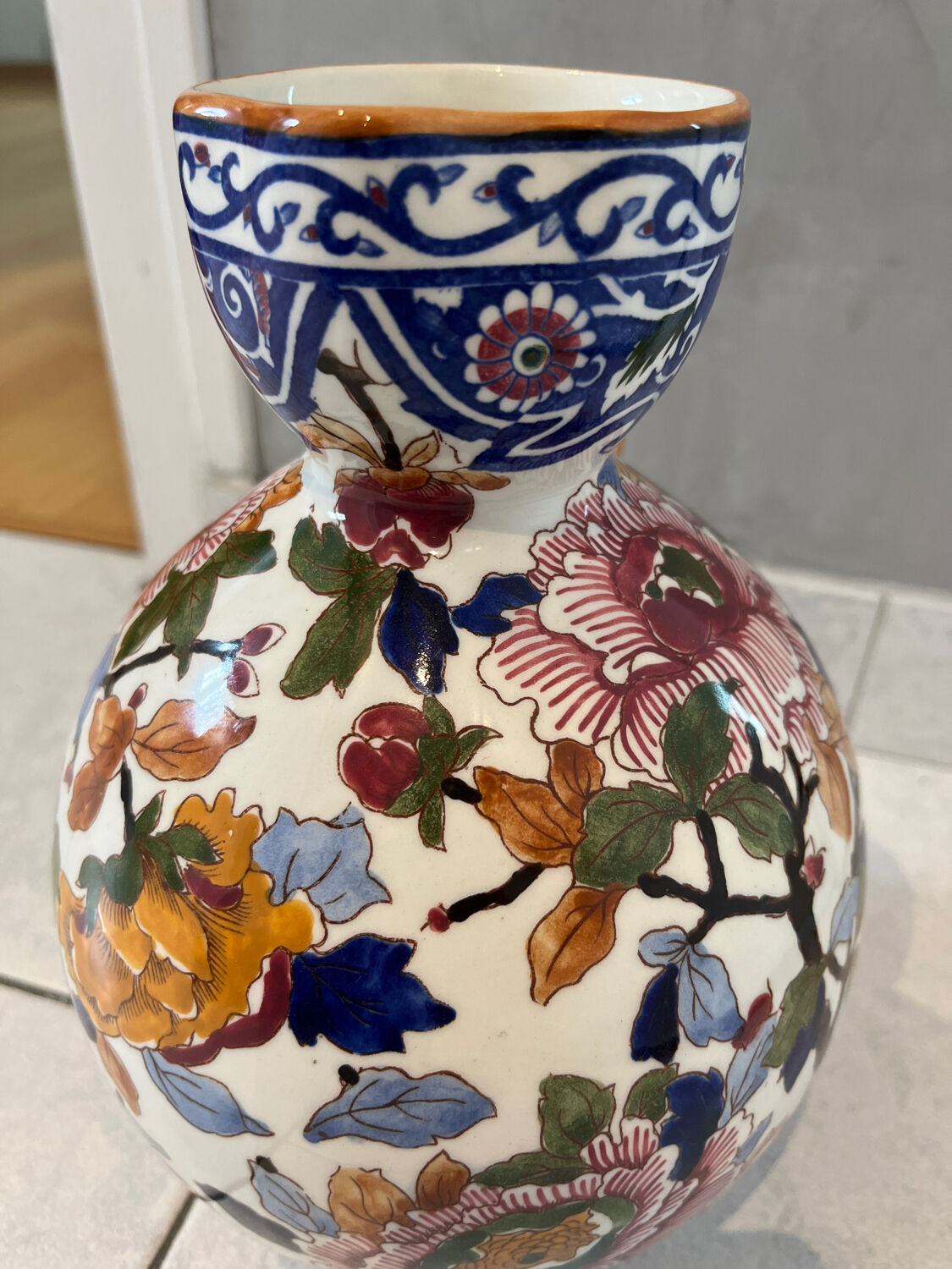 Gien earthenware pitcher