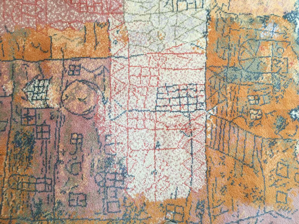 Vintage Paul Klee art rug - 335x250cm