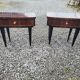 Pair of vintage rosewood bedside tables
